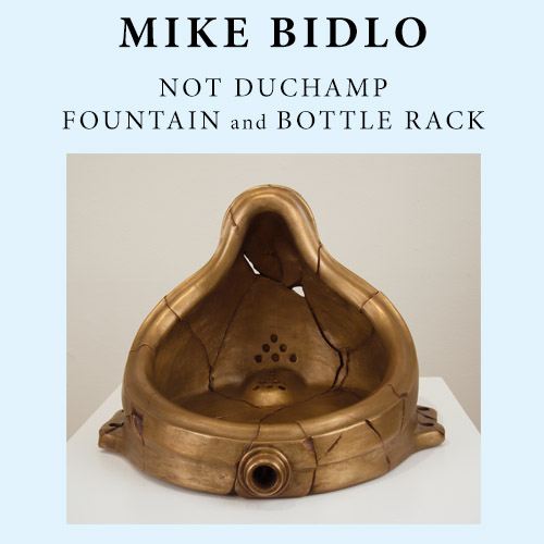 Mike Bidlo. Not Duchamp. Fountain and Bottle Rack
