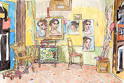 Picasso's Studio (Fountainbleau, 1921 )